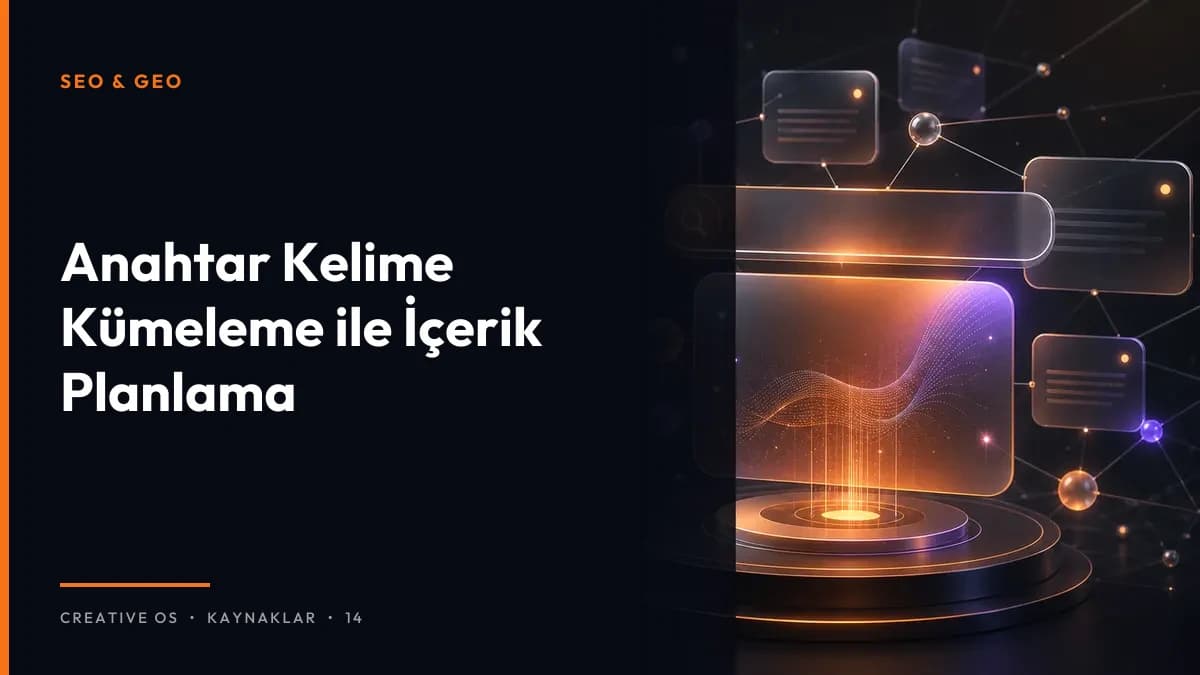 Anahtar Kelime Kümeleme ile İçerik Planlama
