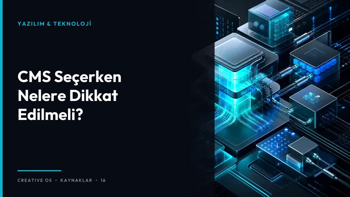 CMS Seçerken Nelere Dikkat Edilmeli?