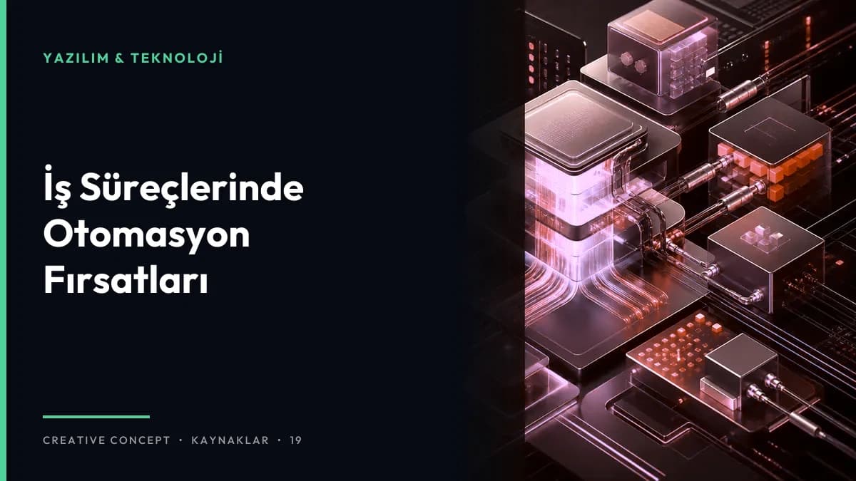 İş Süreçlerinde Otomasyon Fırsatları