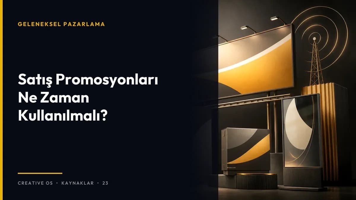 Satış Promosyonları Ne Zaman Kullanılmalı?