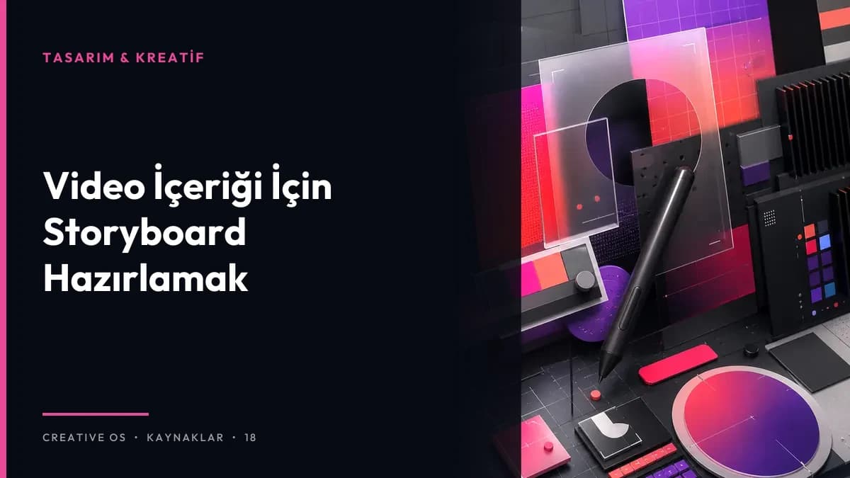 Video İçeriği İçin Storyboard Hazırlamak