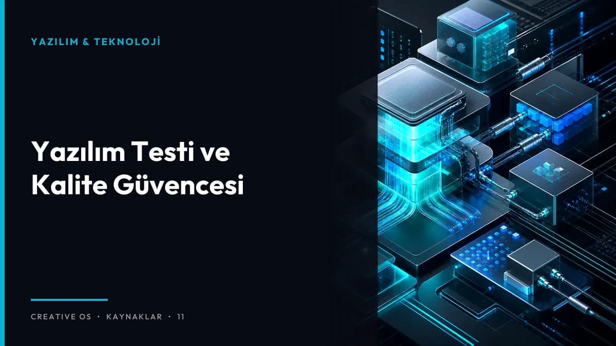 Yazılım Testi ve Kalite Güvencesi