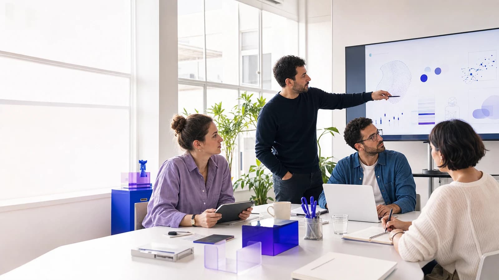 Creative OS çalışma sistemini birlikte yöneten strateji, tasarım, yazılım ve pazarlama ekibi.