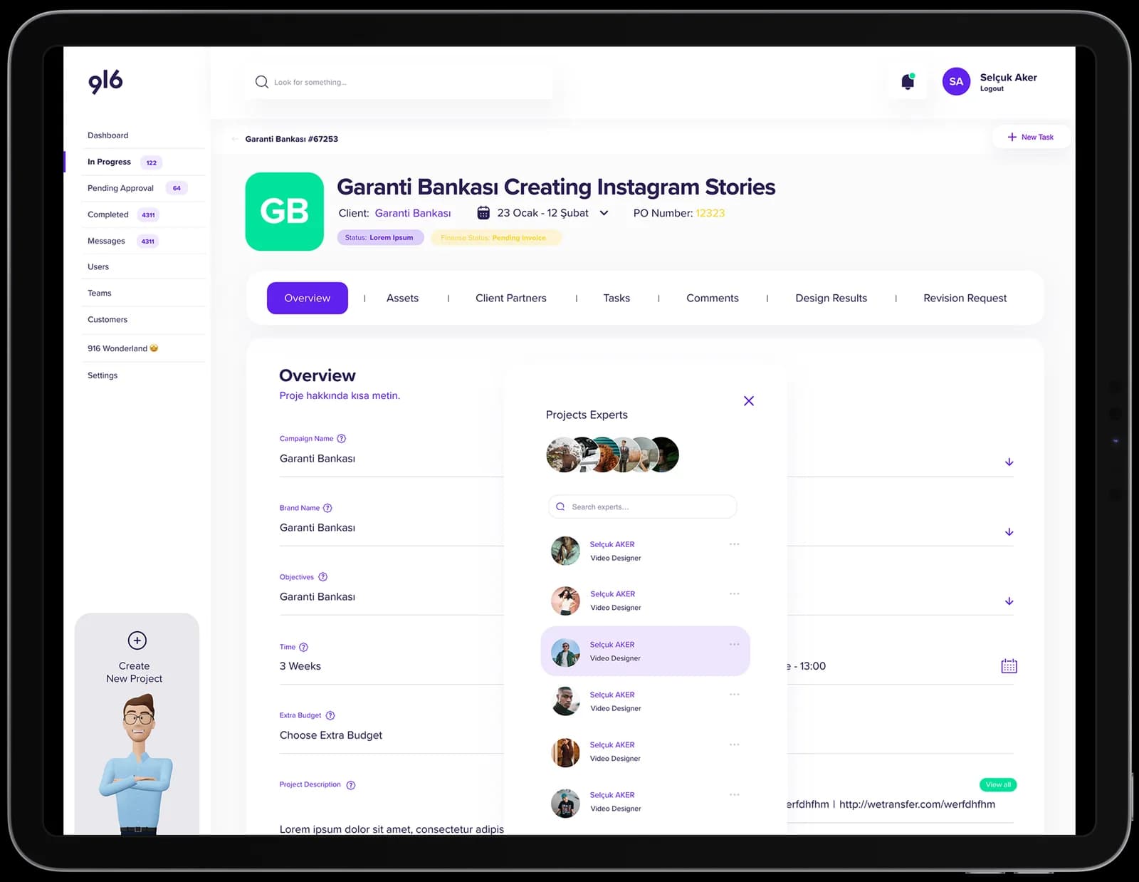 916 Digital — SaaS & Dashboard