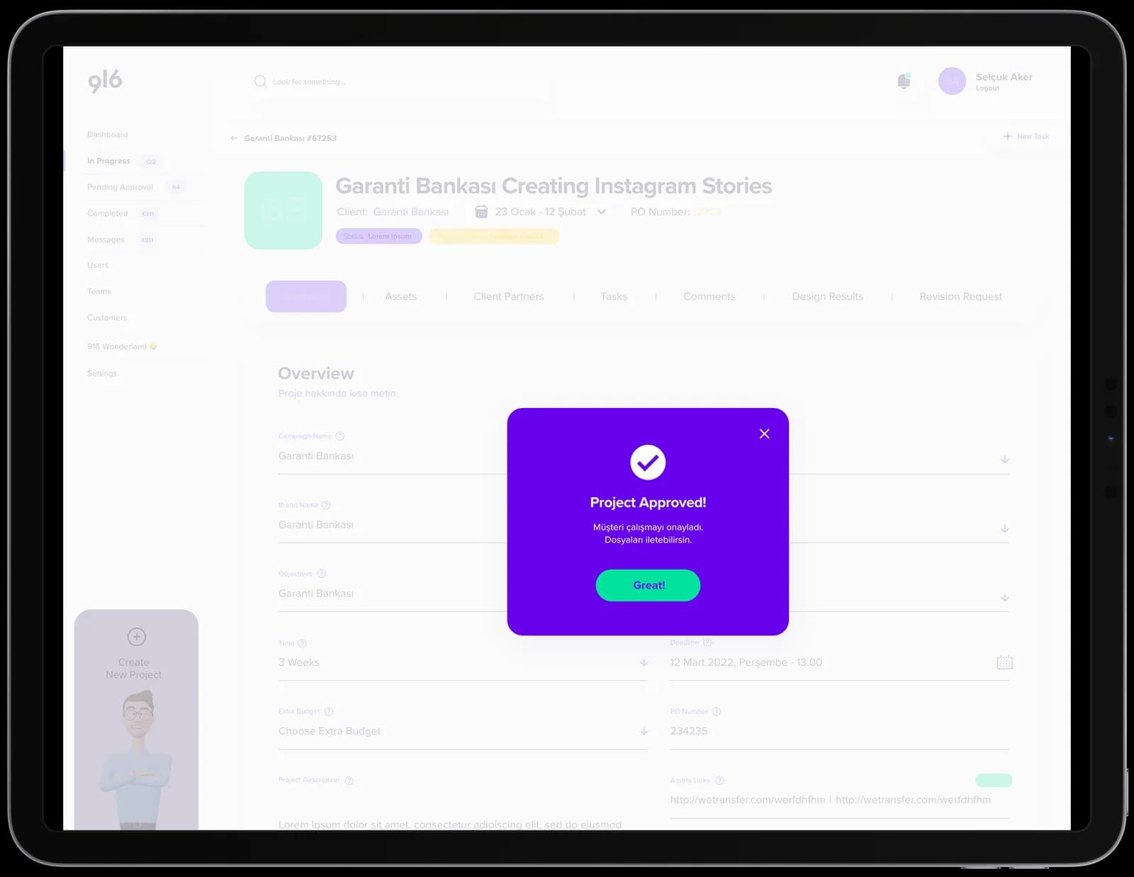 916 Digital — SaaS & Dashboard