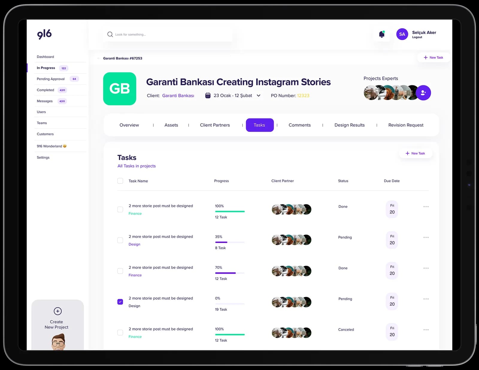 916 Digital — SaaS & Dashboard