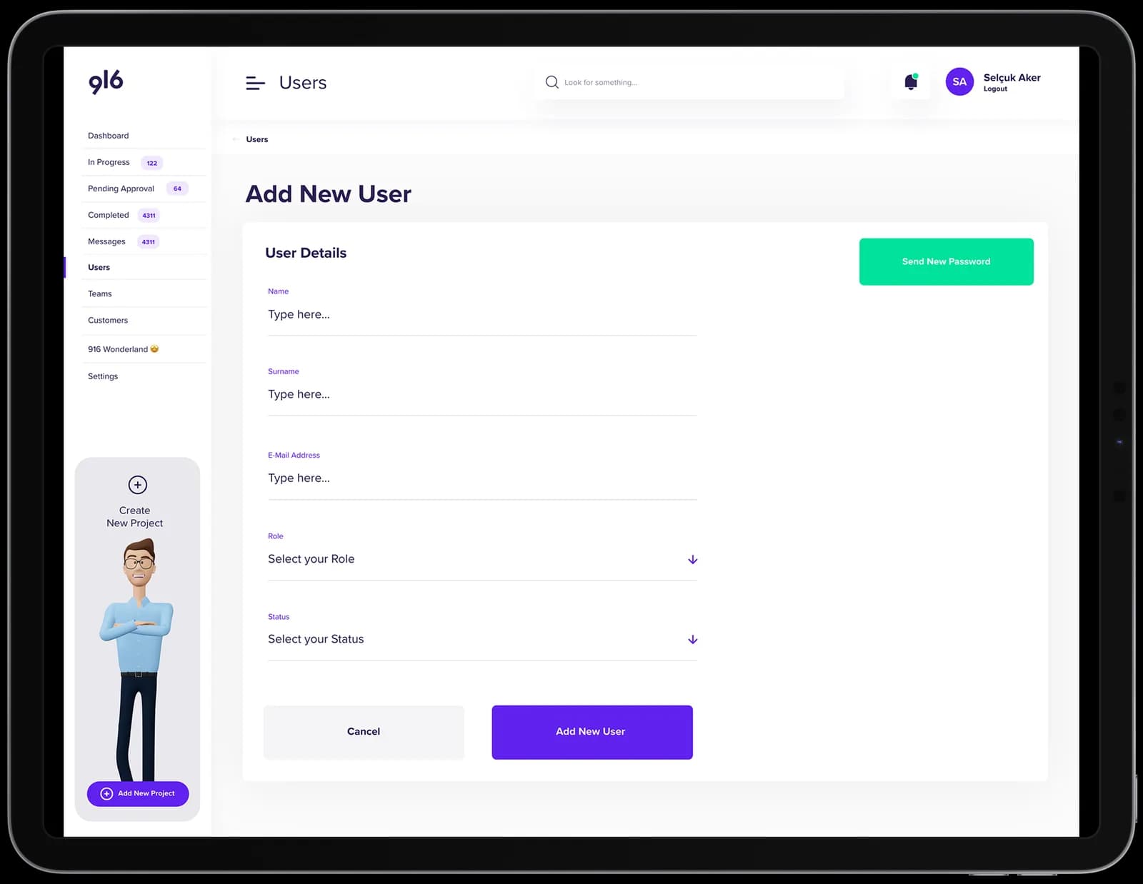916 Digital — SaaS & Dashboard