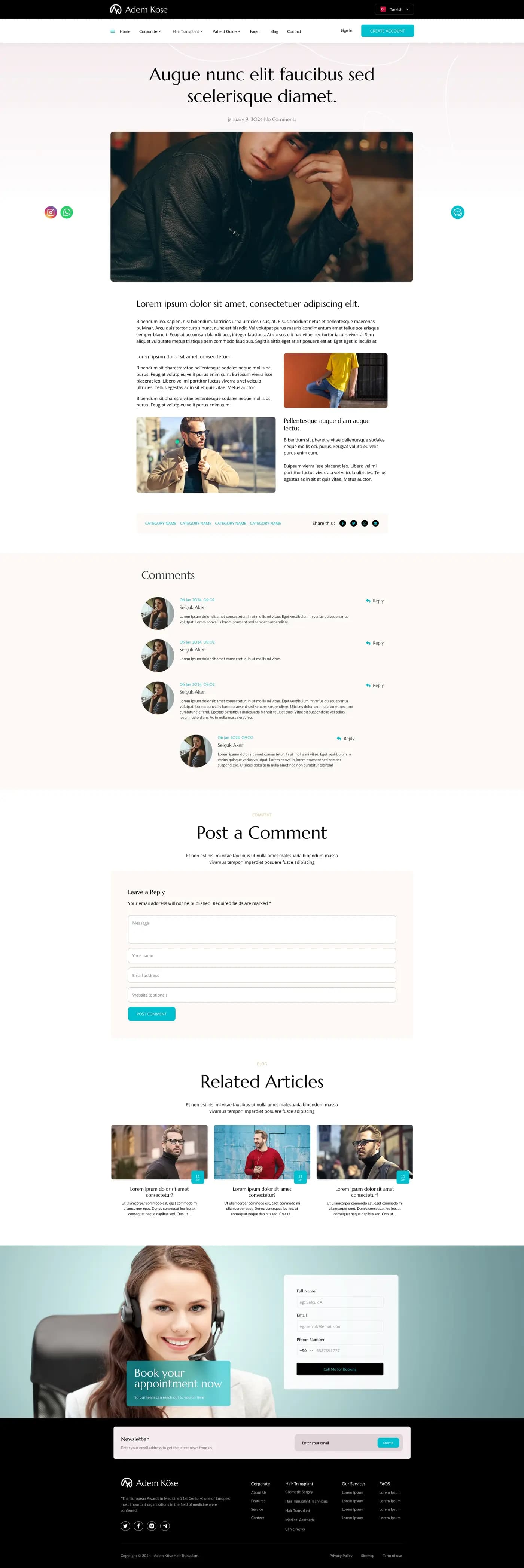 Adem Köse Hair Transplant — Web Sitesi