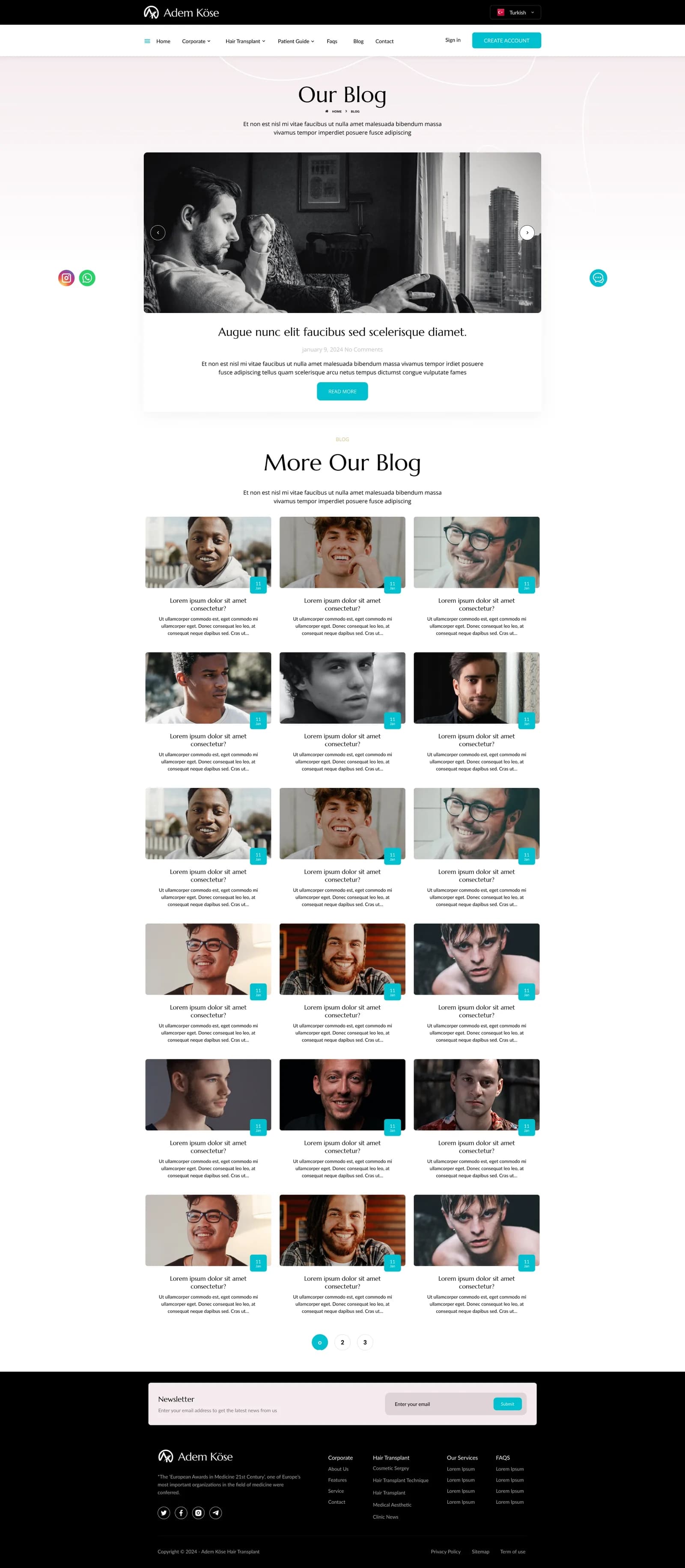 Adem Köse Hair Transplant — Web Sitesi