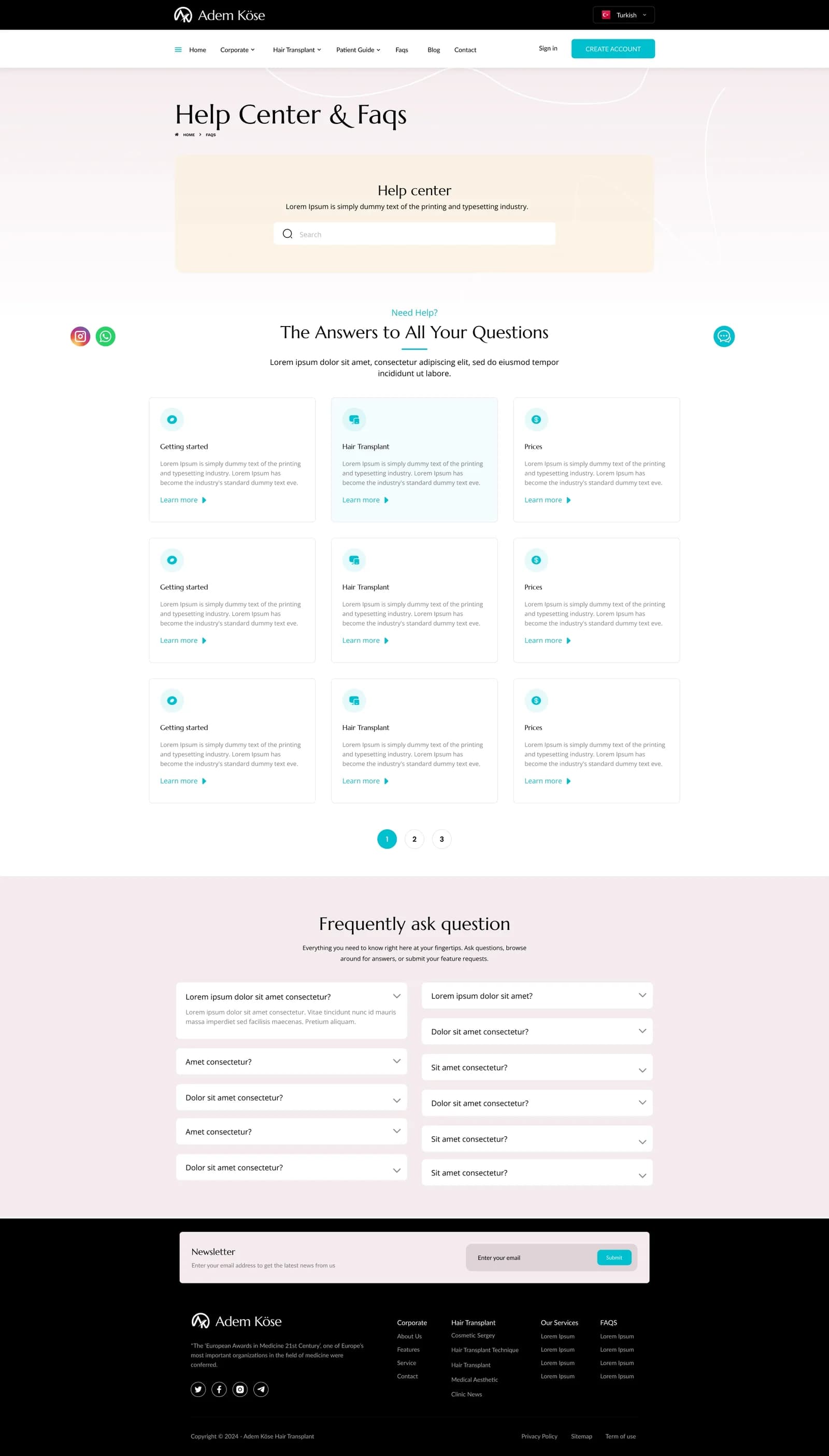 Adem Köse Hair Transplant — Web Sitesi