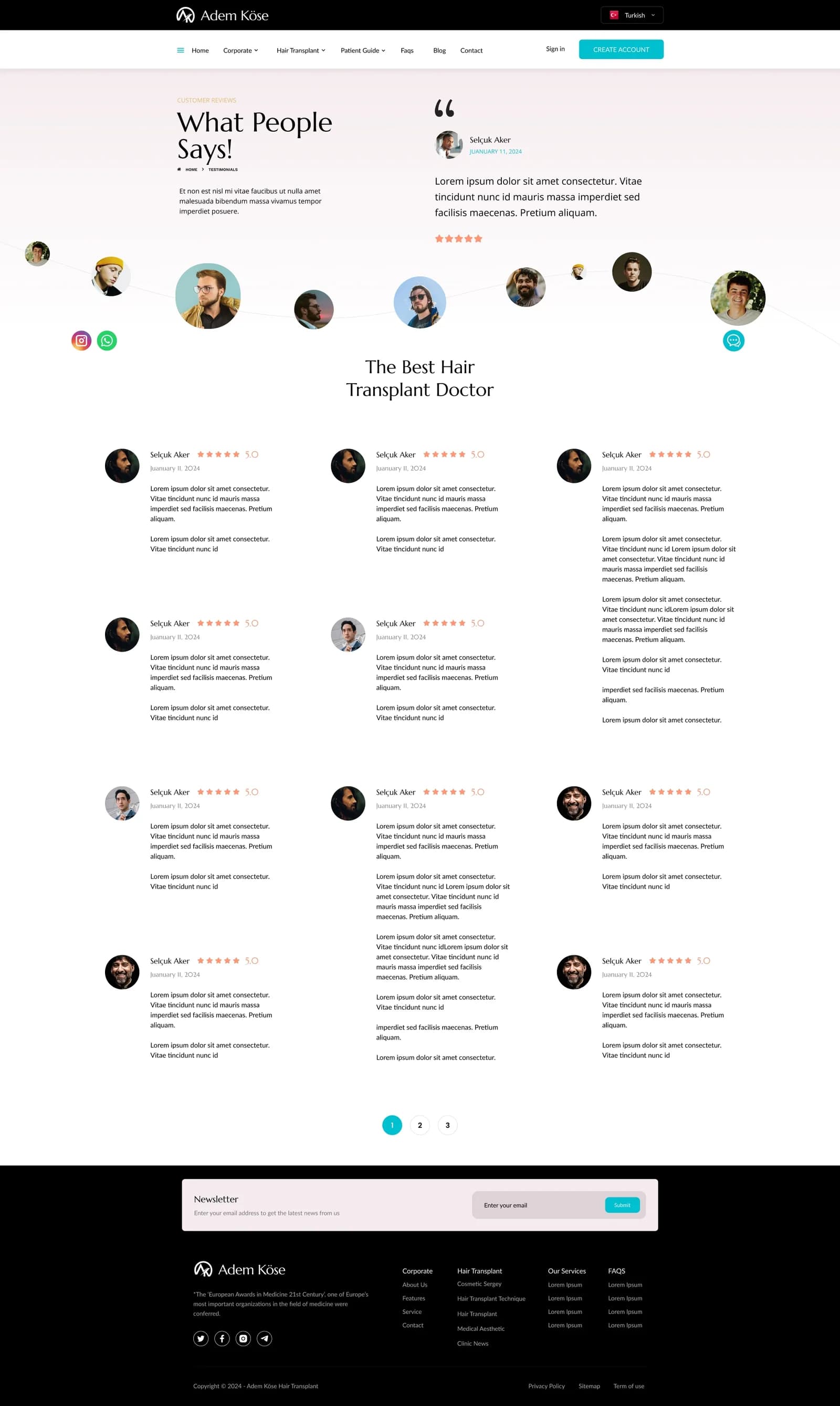 Adem Köse Hair Transplant — Web Sitesi
