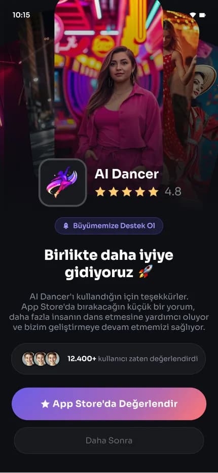 Ai Dance — Mobil Uygulama