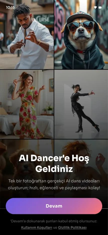 Ai Dance — Mobil Uygulama