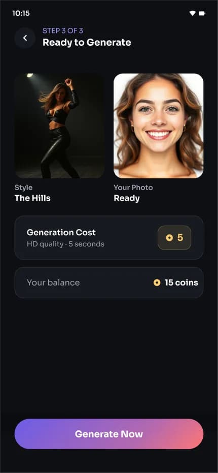 Ai Dance — Mobil Uygulama