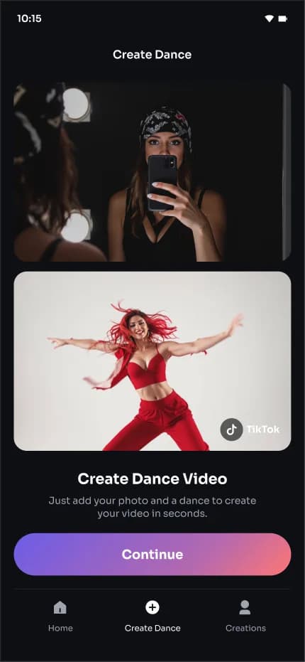 Ai Dance — Mobil Uygulama