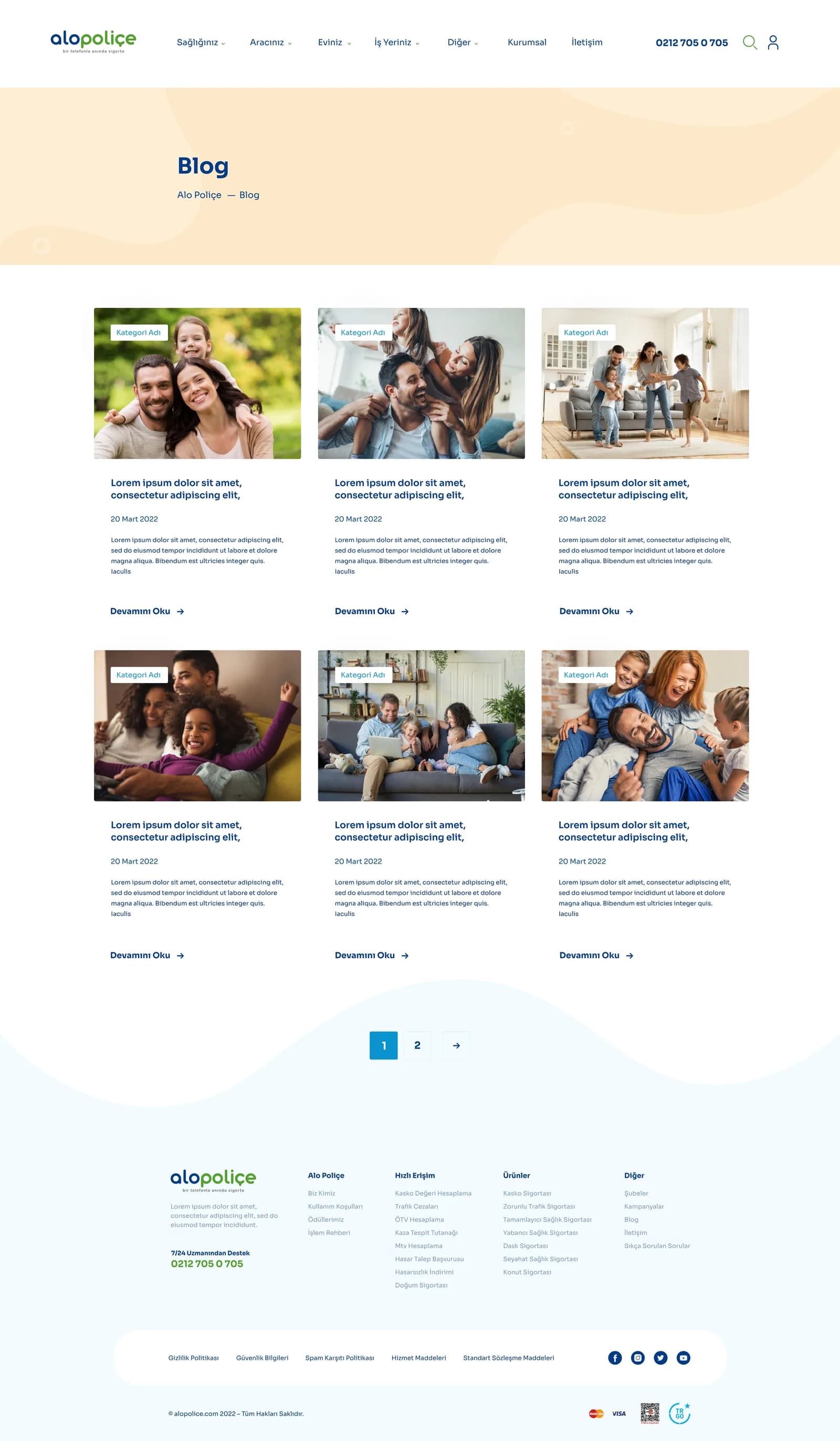 Alo Poliçe — Web Sitesi