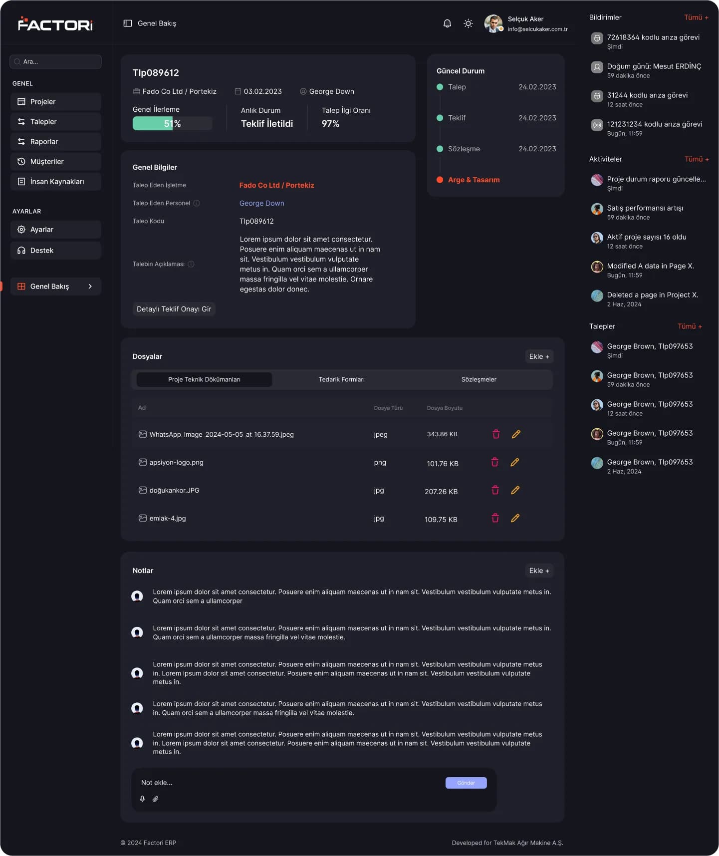 ERP Software — SaaS & Dashboard