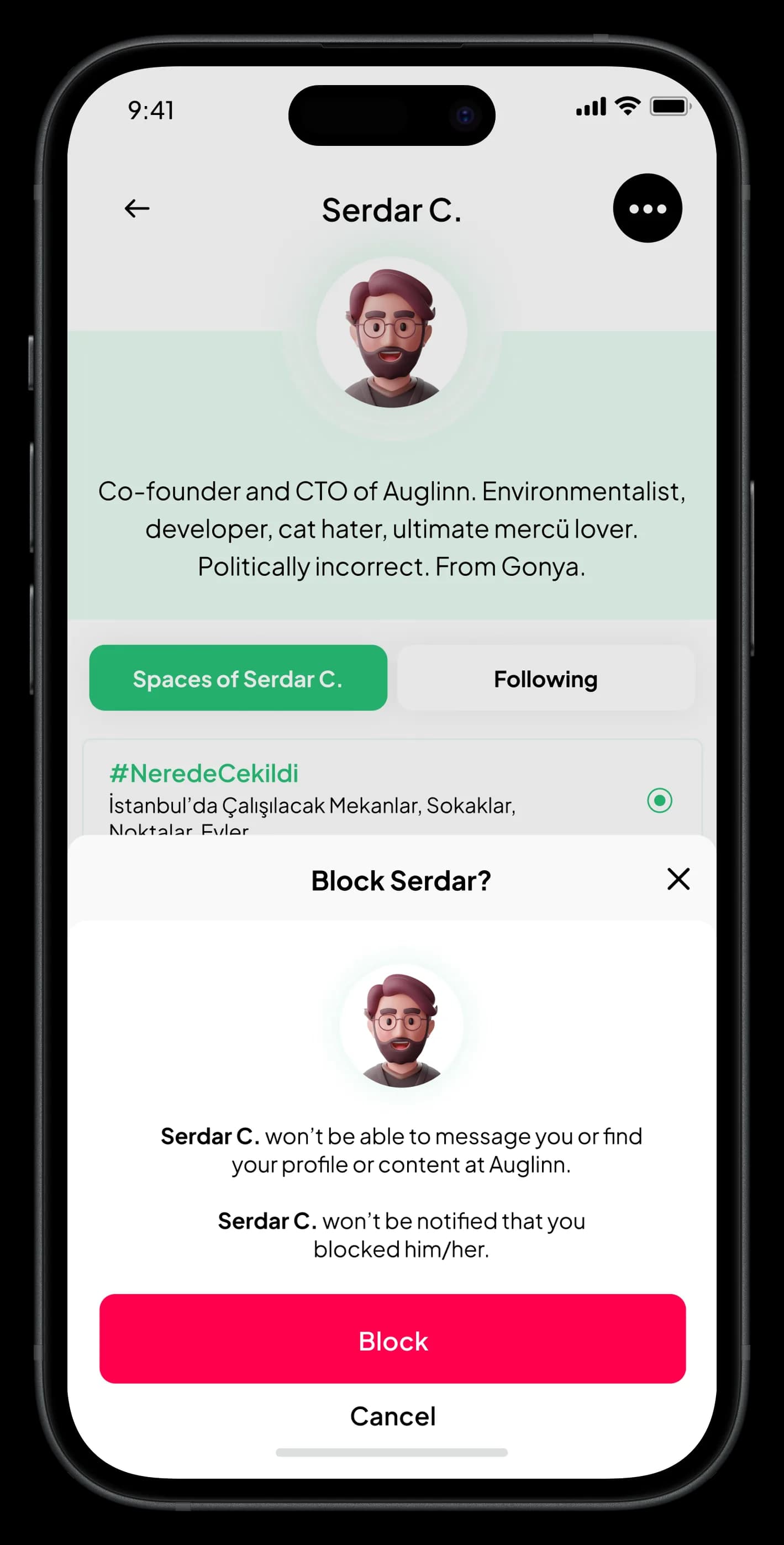 Auglinn Mobile App — Mobil Uygulama