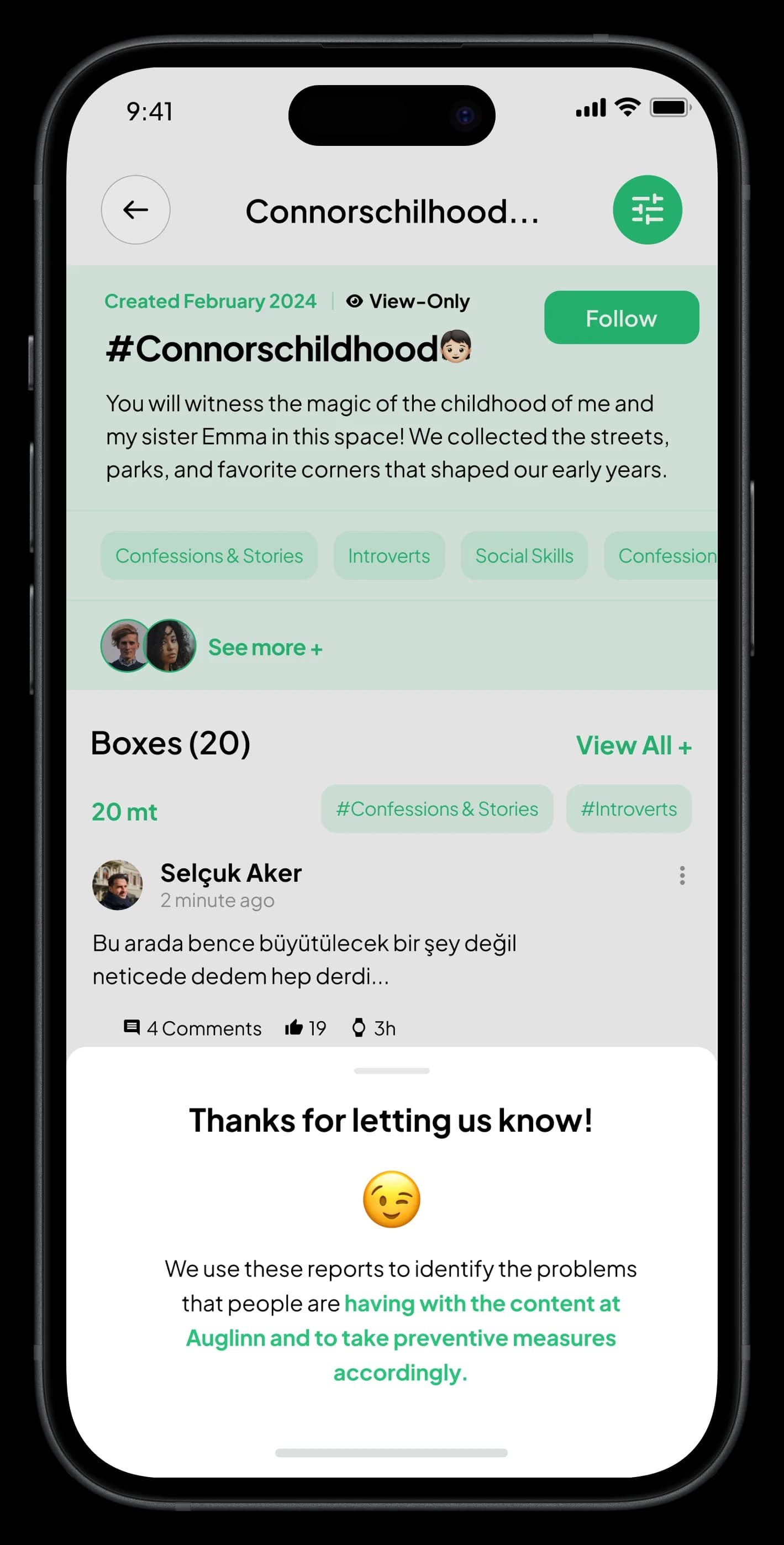 Auglinn Mobile App — Mobil Uygulama