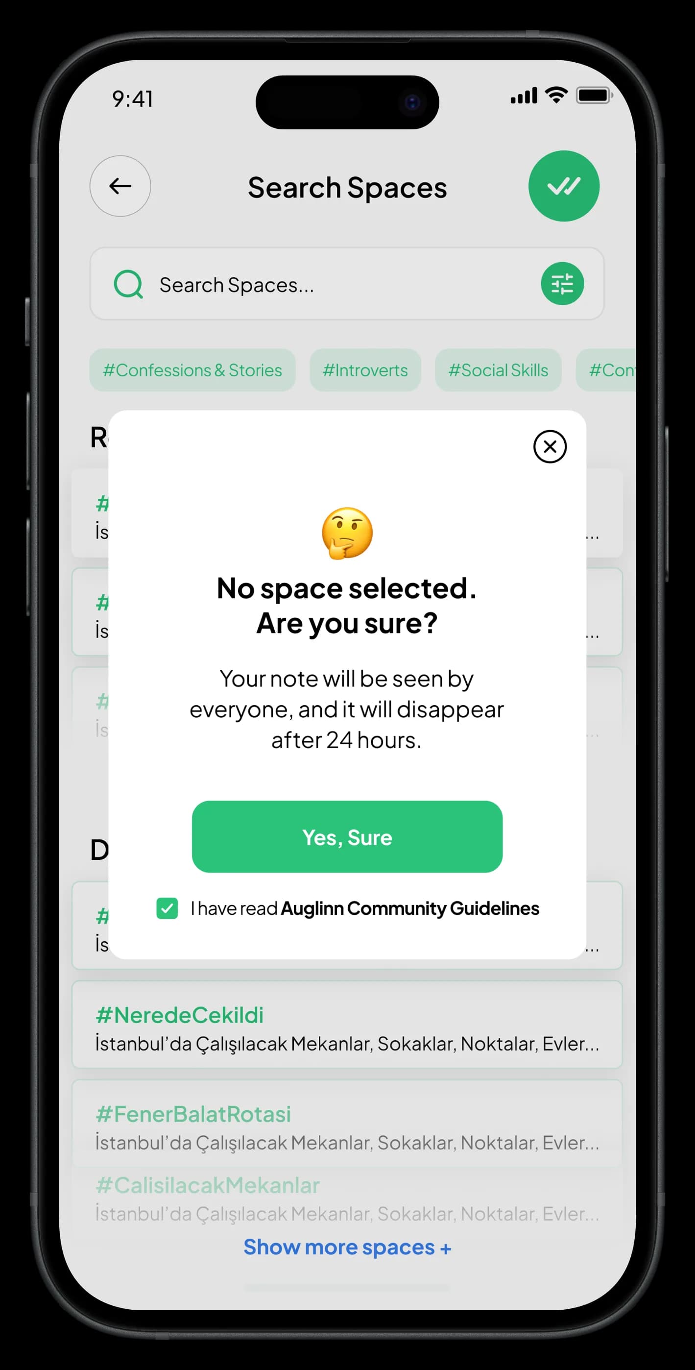 Auglinn Mobile App — Mobil Uygulama