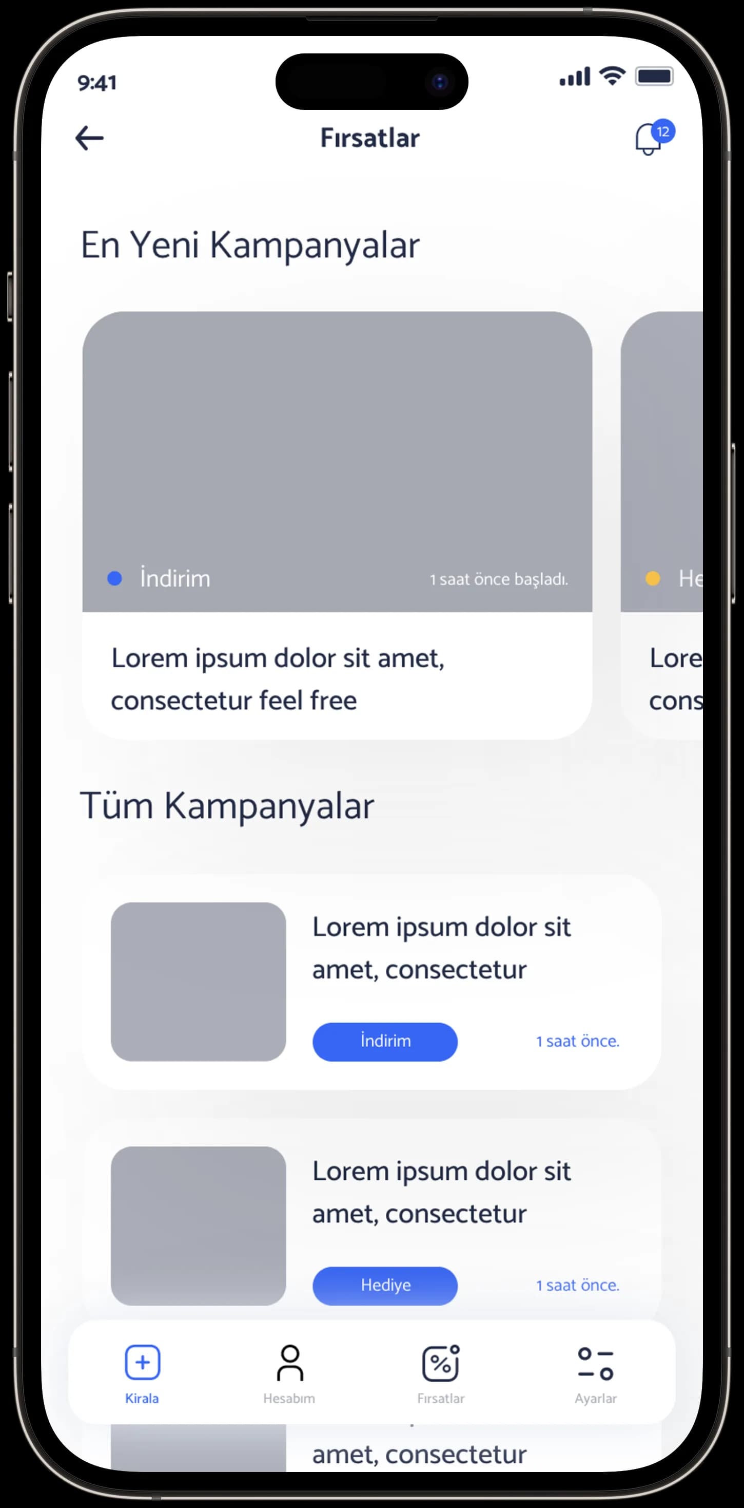 Ayes Rent A Car — Mobil Uygulama