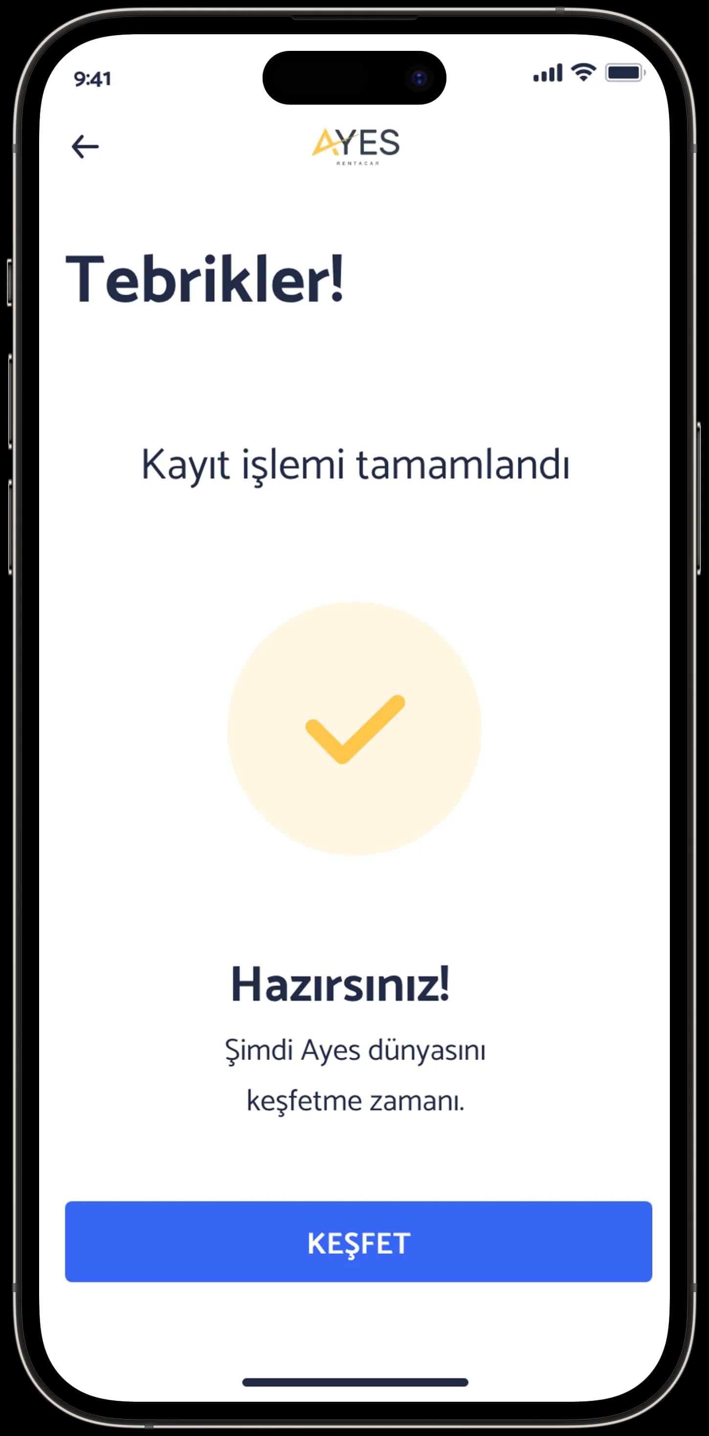 Ayes Rent A Car — Mobil Uygulama