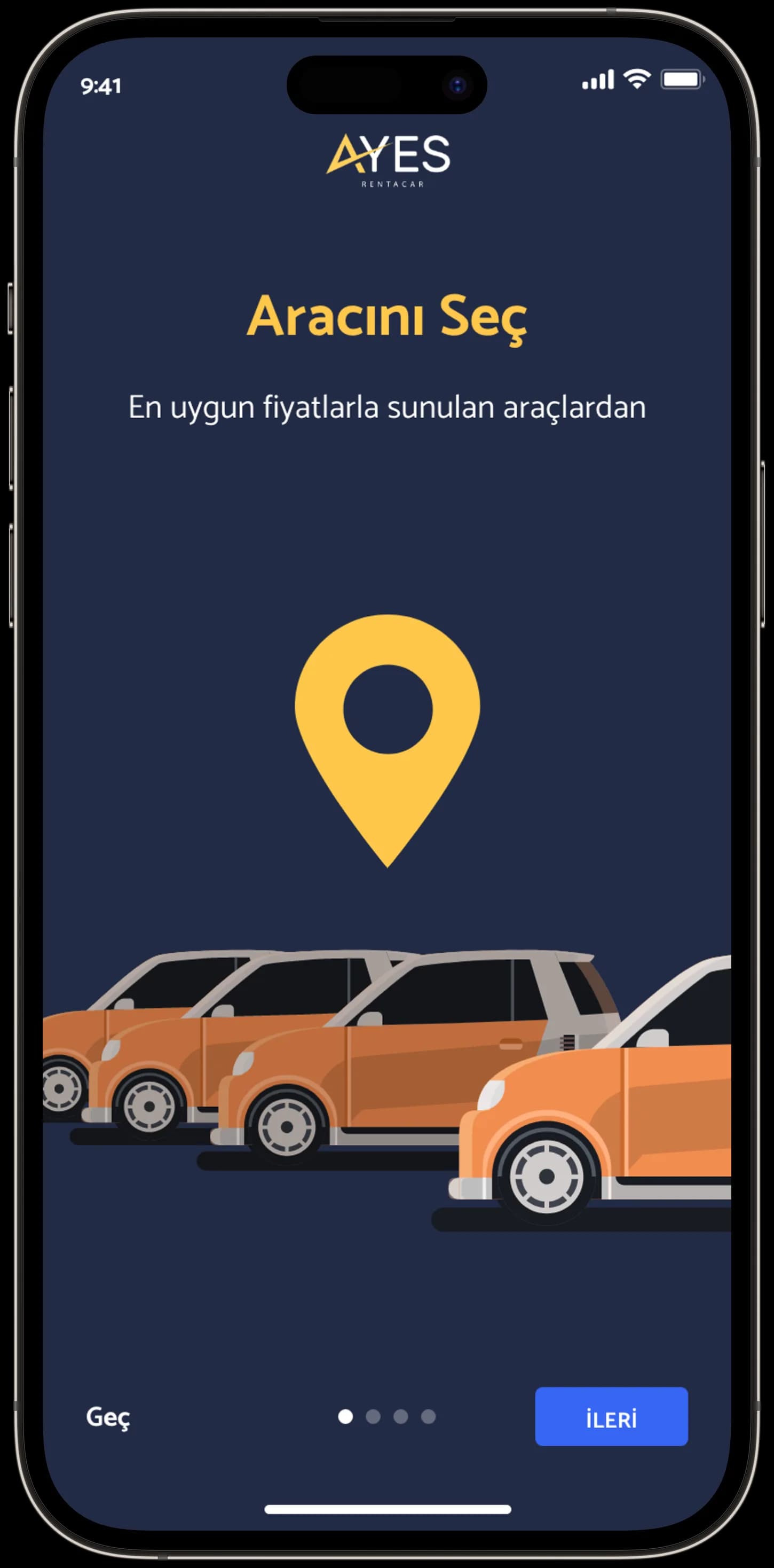 Ayes Rent A Car — Mobil Uygulama