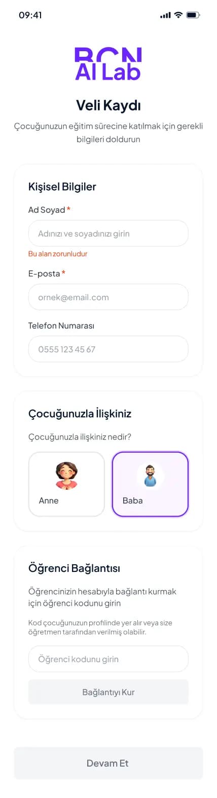 BCN AI Lab — Mobil Uygulama