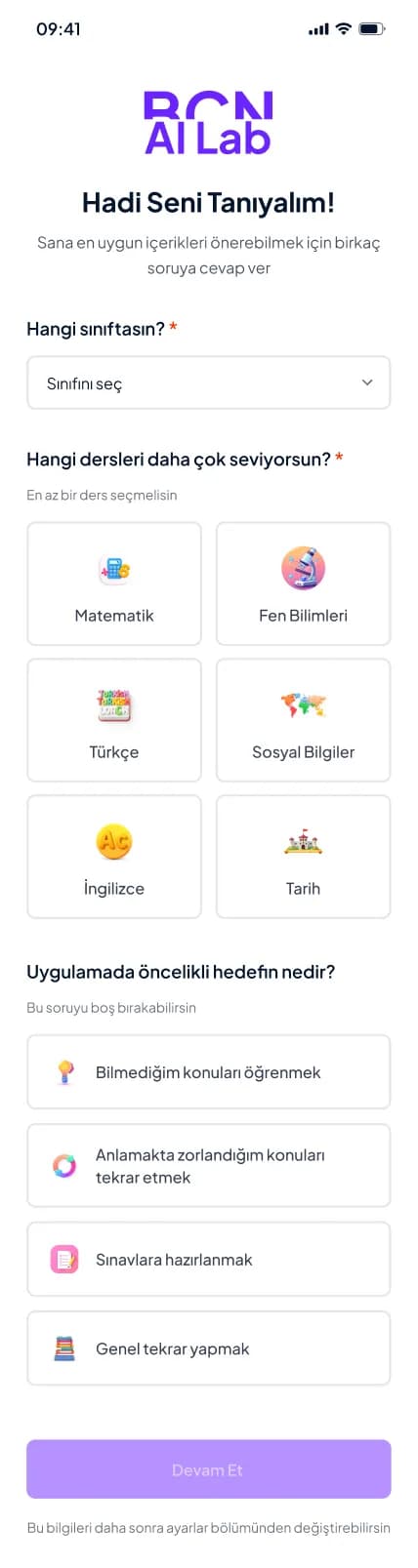BCN AI Lab — Mobil Uygulama