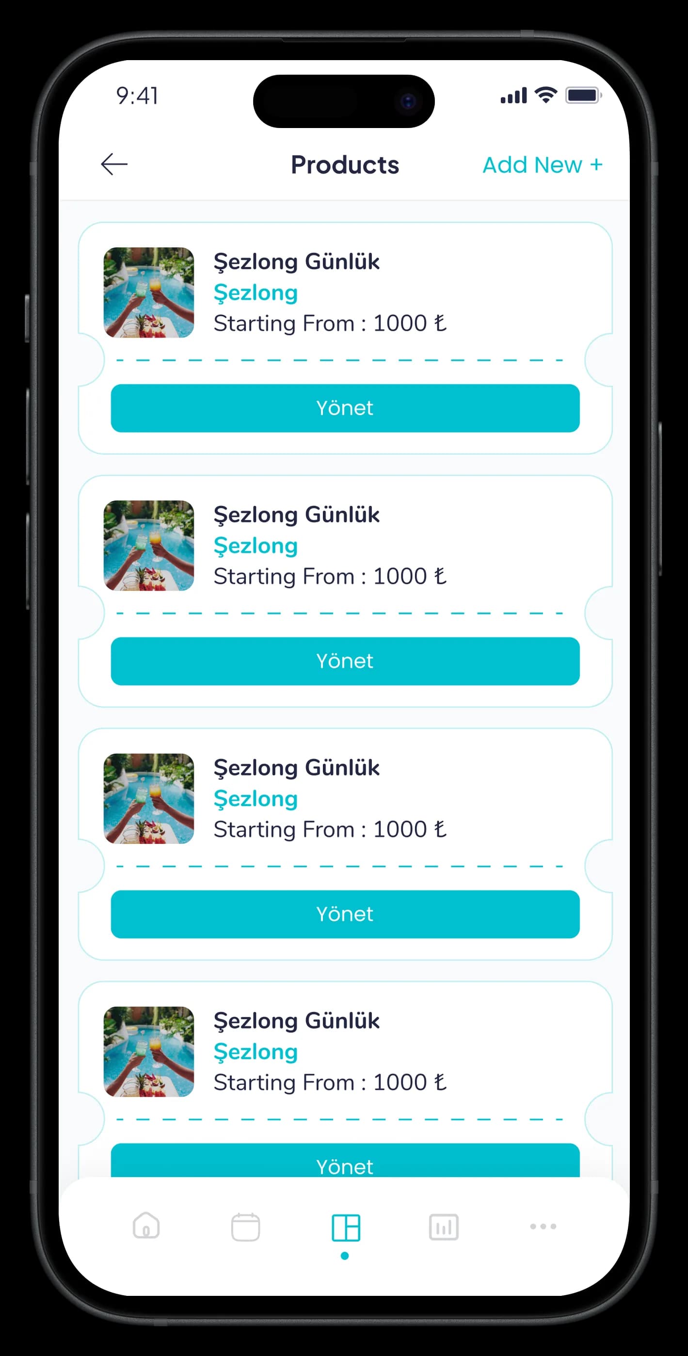 Beach Reservation Mobile App — Mobil Uygulama