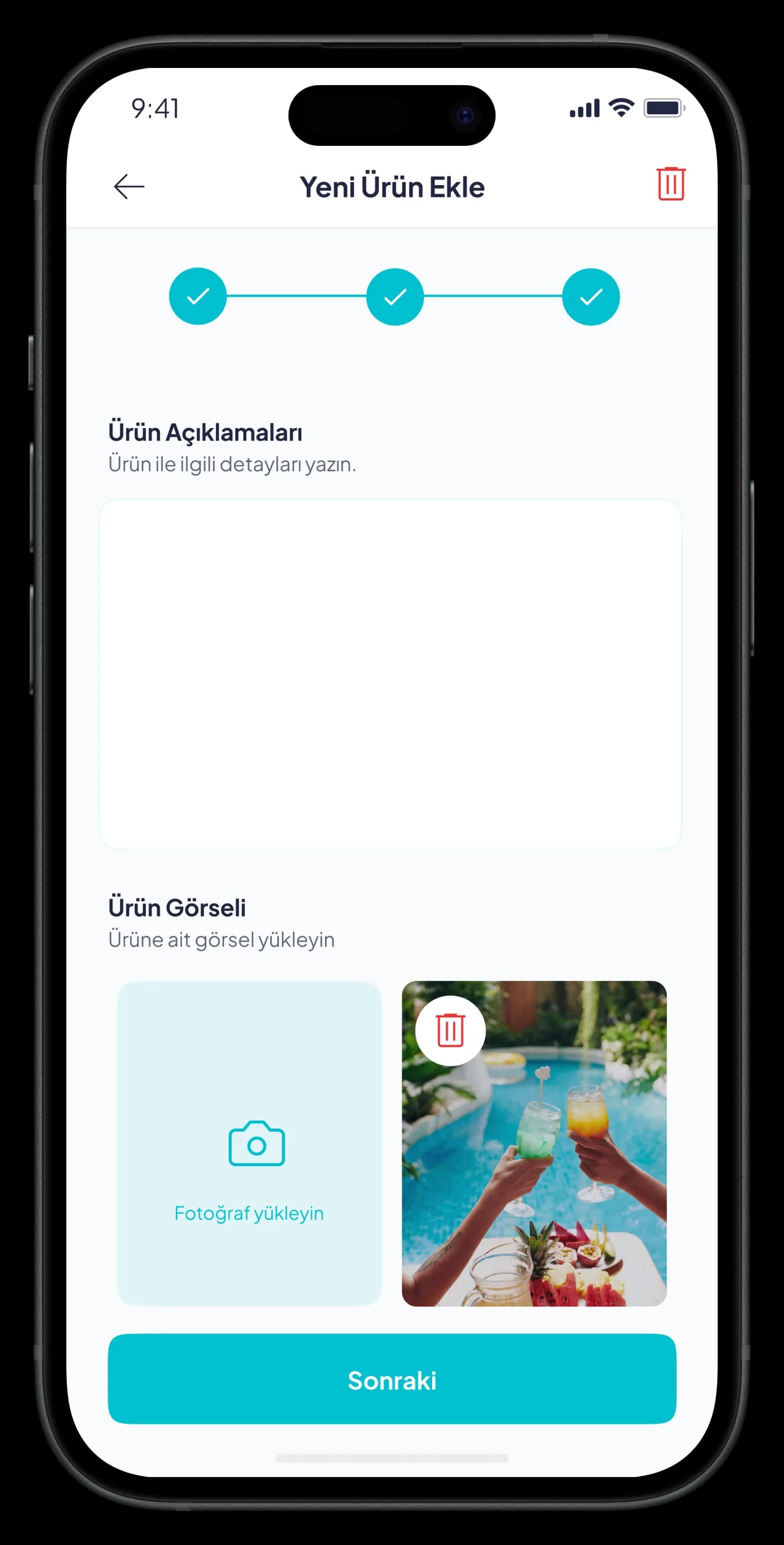 Beach Reservation Mobile App — Mobil Uygulama