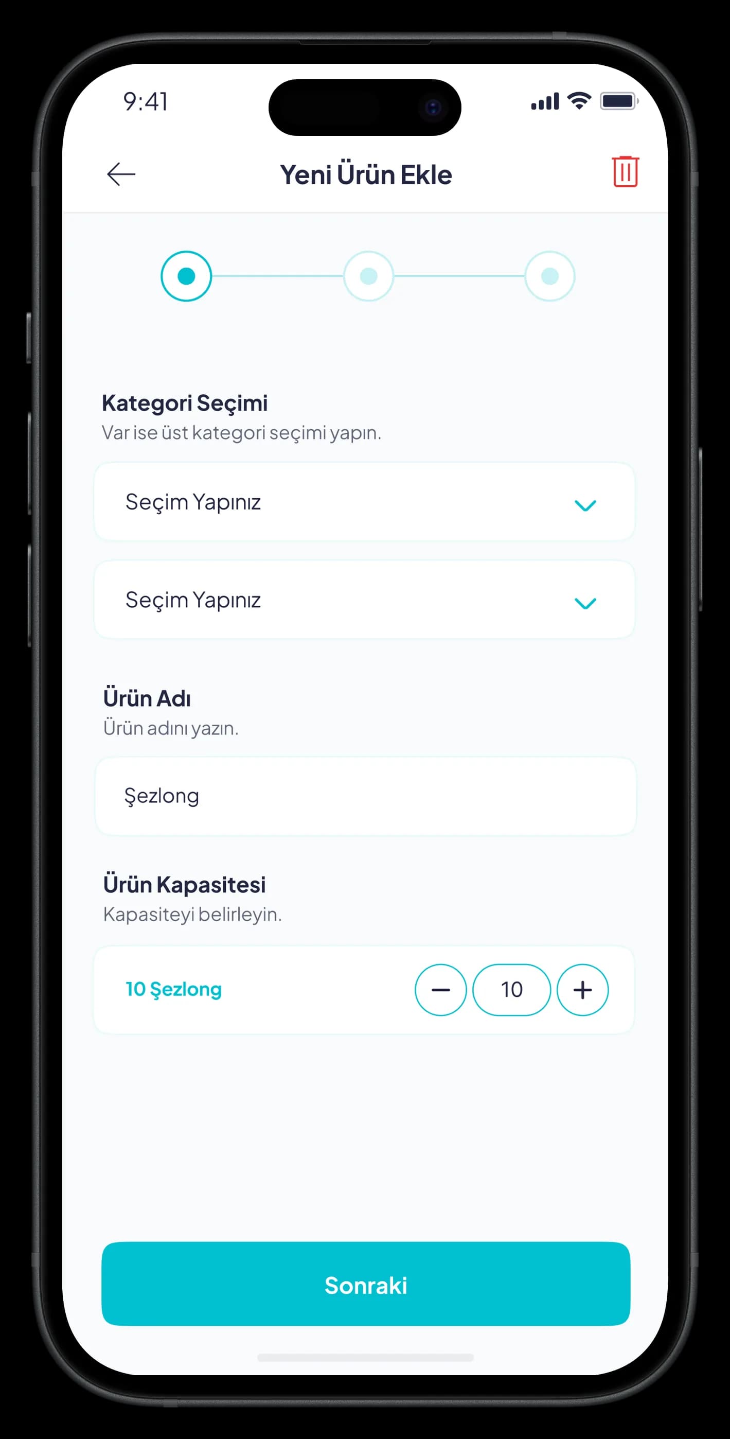 Beach Reservation Mobile App — Mobil Uygulama