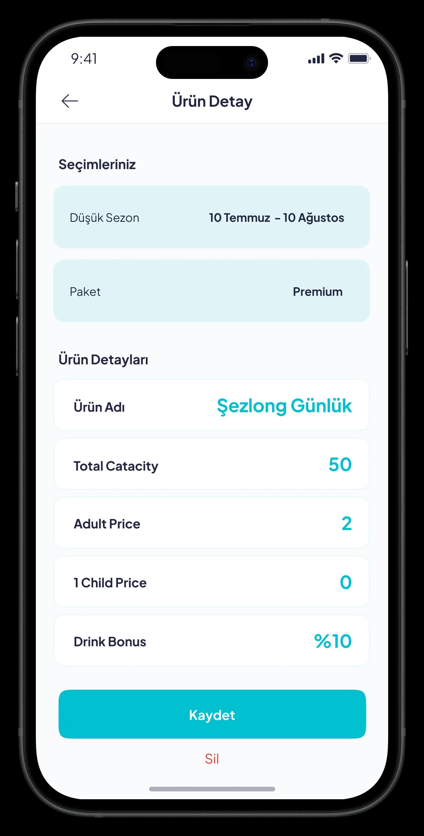 Beach Reservation Mobile App — Mobil Uygulama