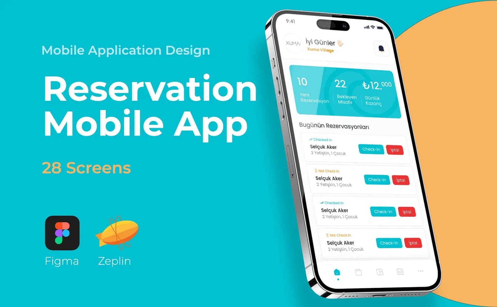 Beach Reservation Mobile App — Mobil Uygulama