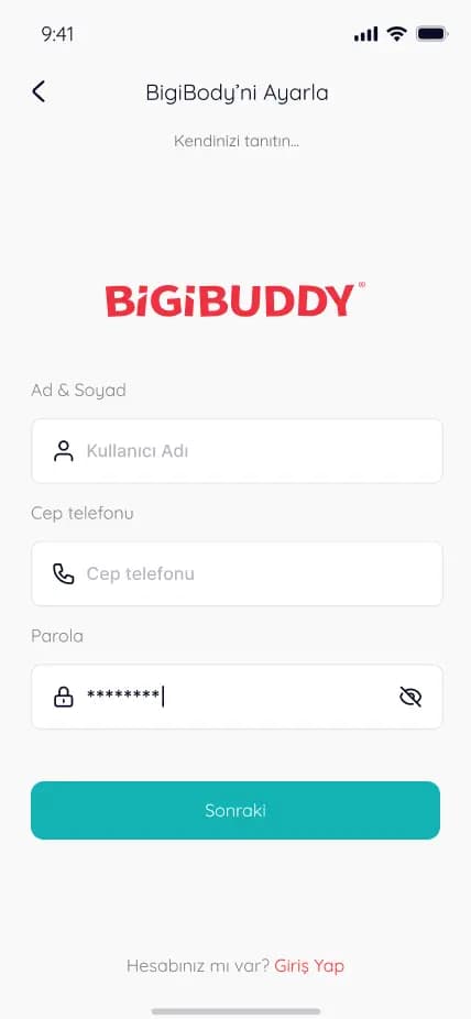 BigiBogy — Mobil Uygulama