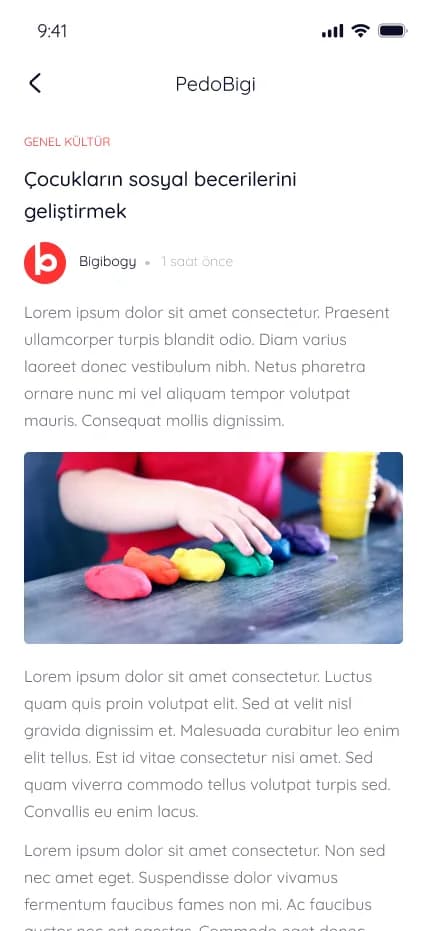 BigiBogy — Mobil Uygulama