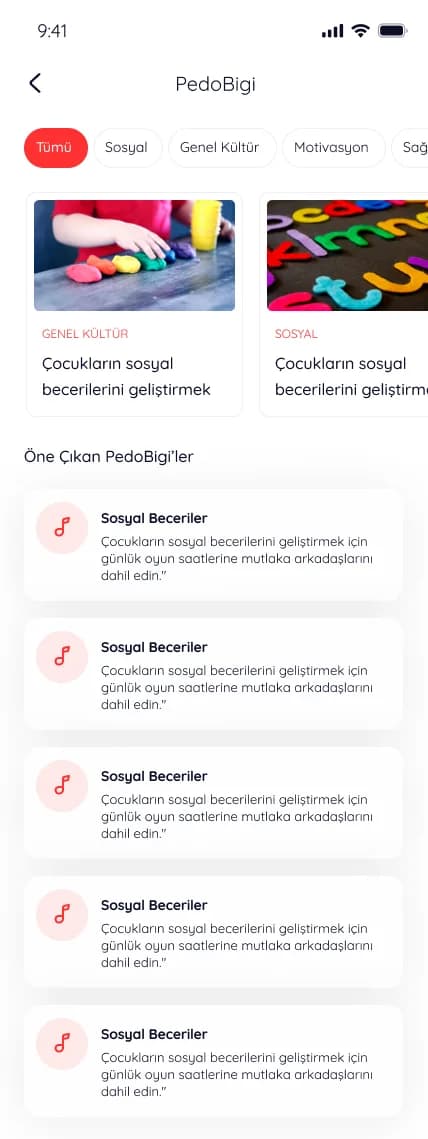 BigiBogy — Mobil Uygulama