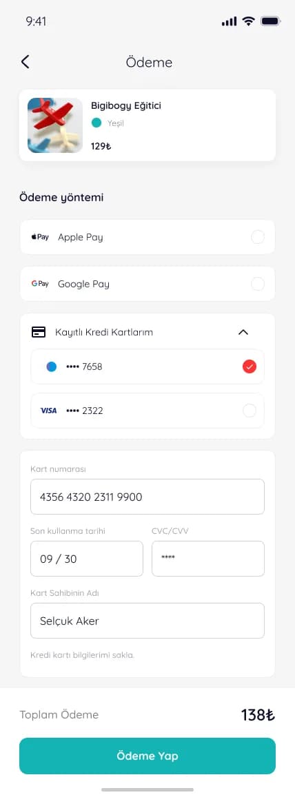 BigiBogy — Mobil Uygulama