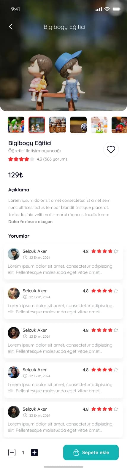 BigiBogy — Mobil Uygulama
