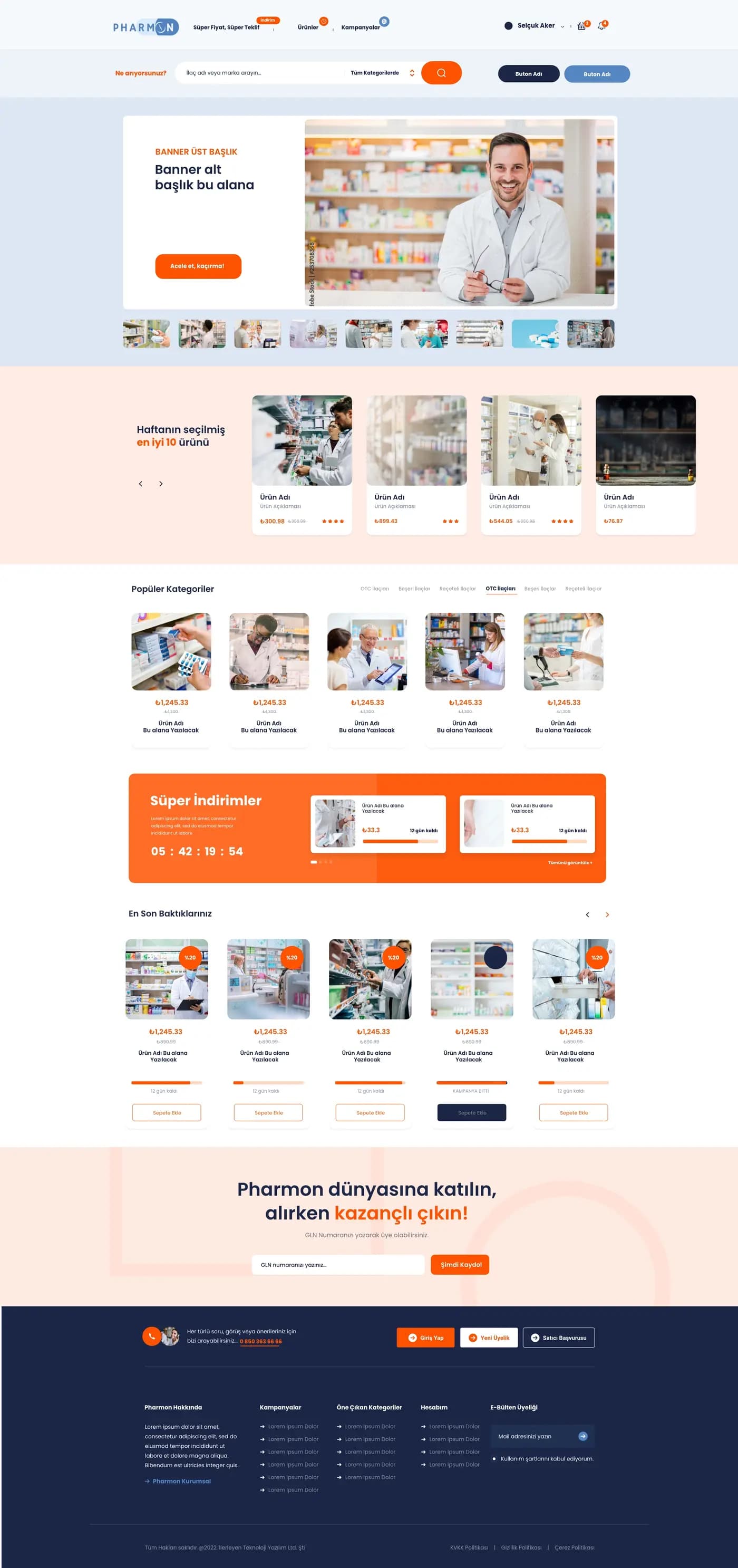 Pharmacy MarketPlace — E-Ticaret
