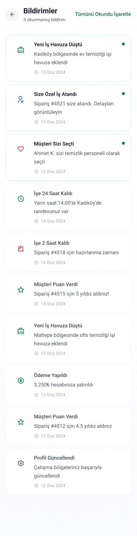 Clean Lab App — Mobil Uygulama