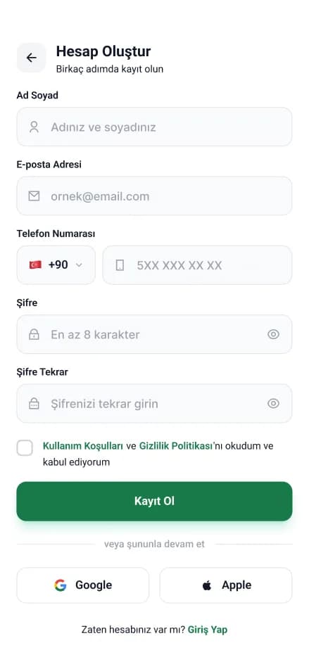 Clean Lab App — Mobil Uygulama