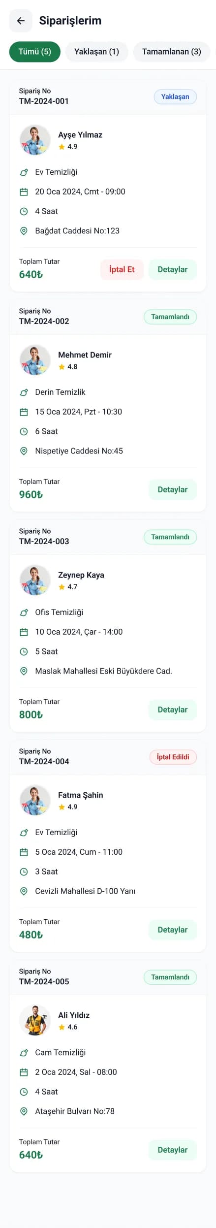 Clean Lab App — Mobil Uygulama