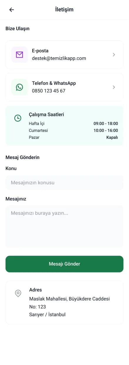 Clean Lab App — Mobil Uygulama