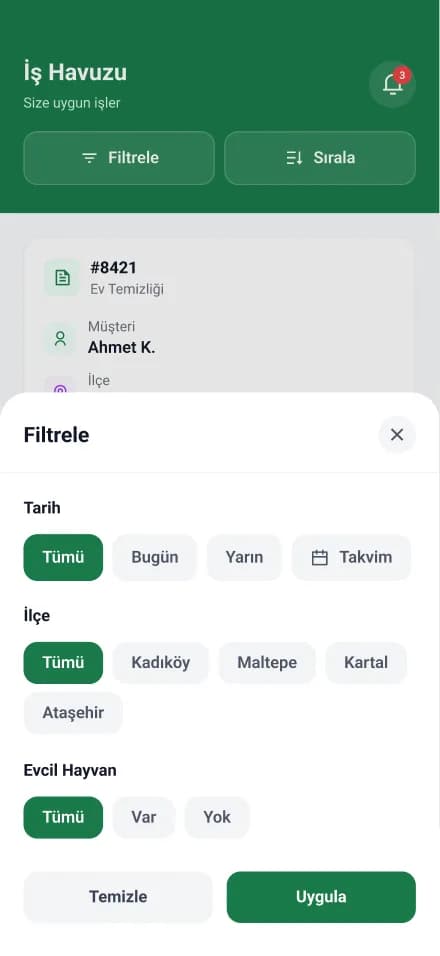 Clean Lab App — Mobil Uygulama