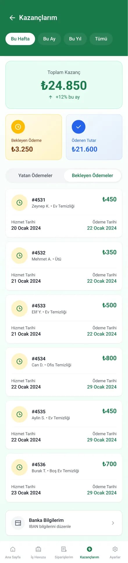 Clean Lab App — Mobil Uygulama