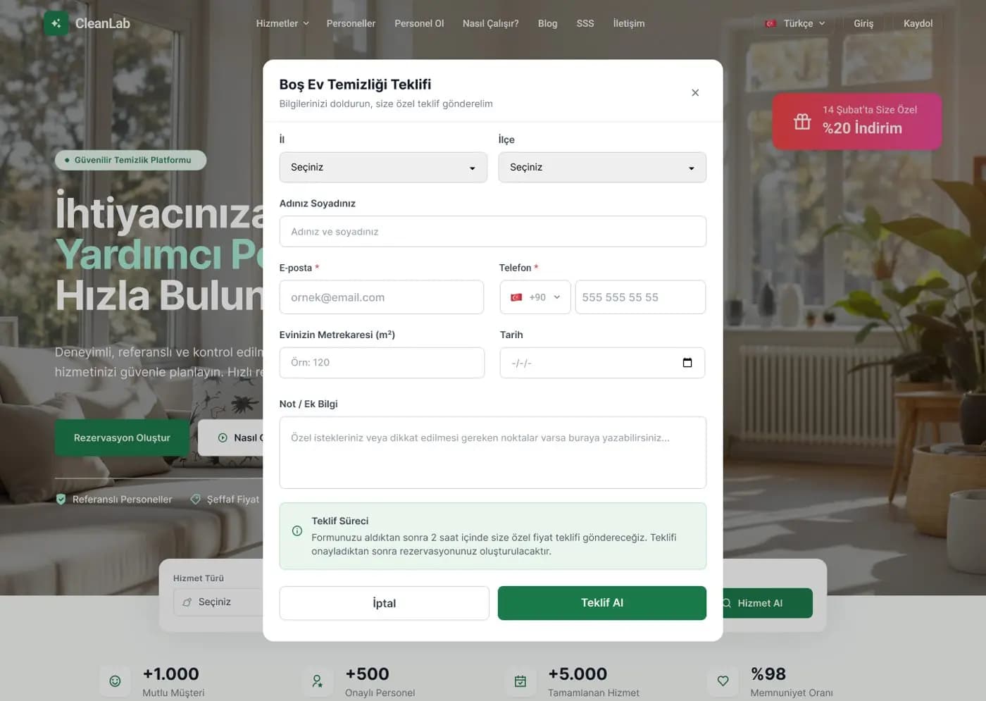 Clean Lab Web — SaaS & Dashboard