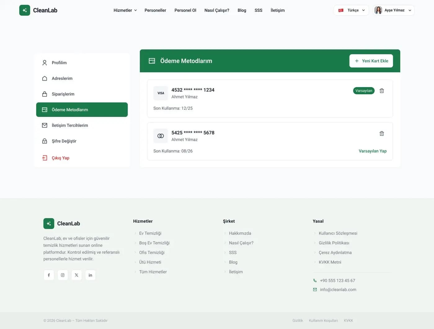 Clean Lab Web — SaaS & Dashboard
