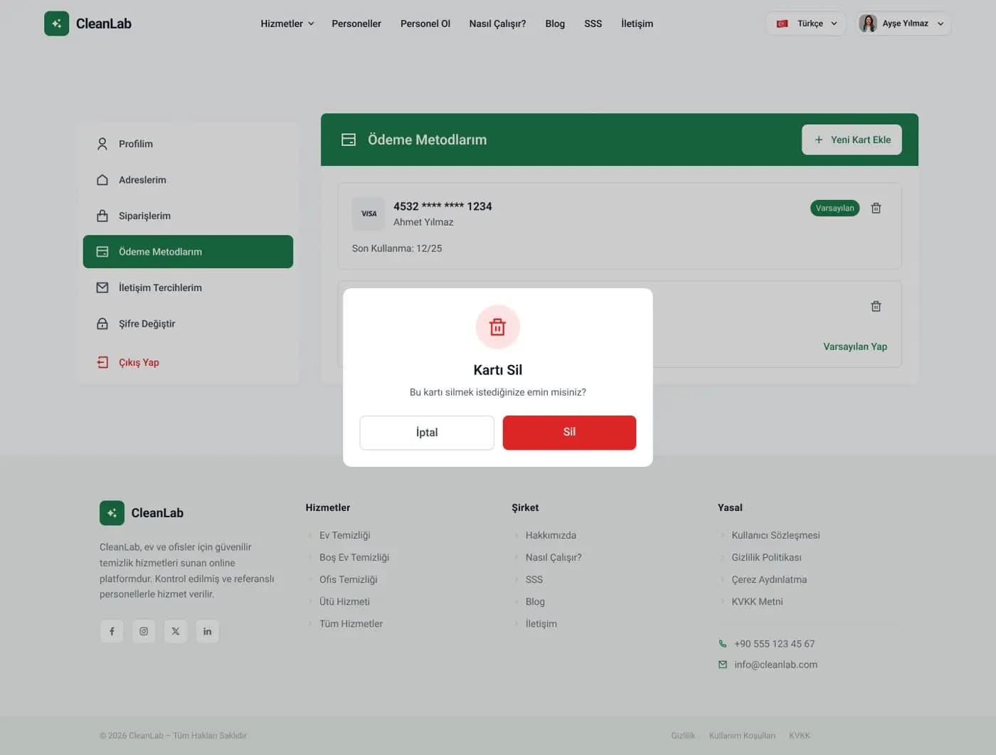 Clean Lab Web — SaaS & Dashboard