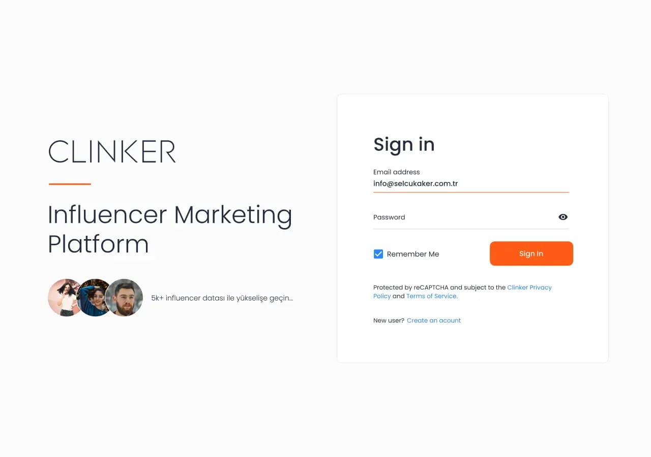 Clinker Social Media — SaaS & Dashboard
